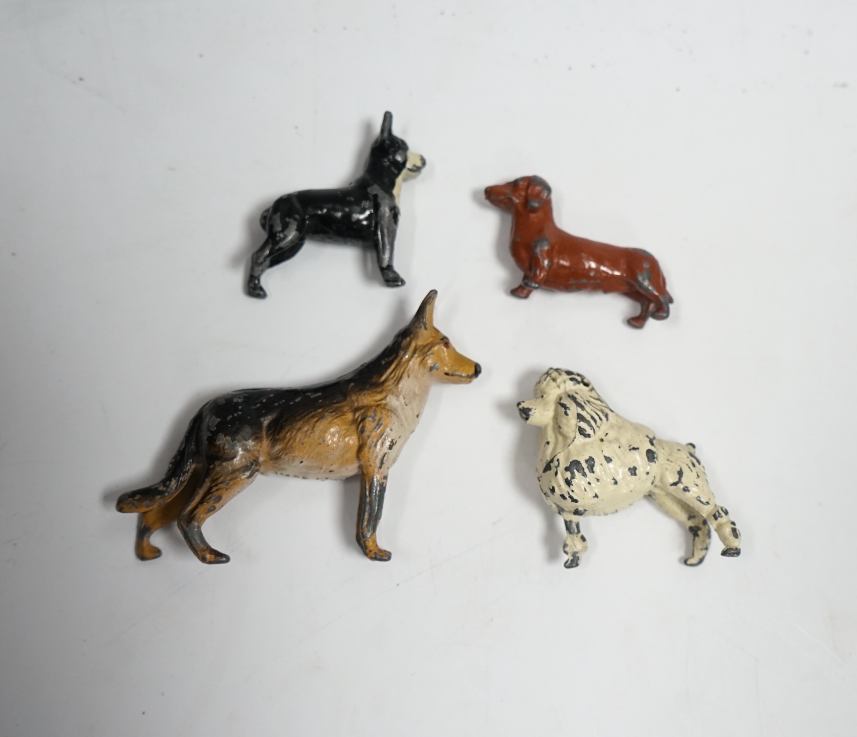 A collection of Britains, etc. lead figures, farm animals and other items. Condition - poor.